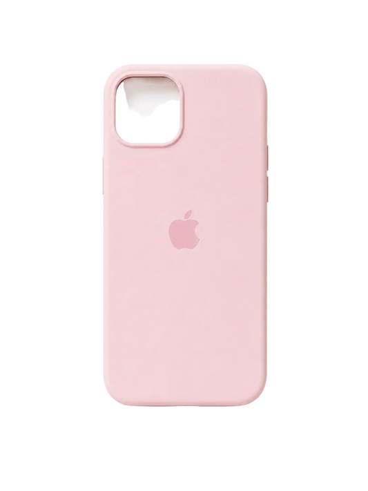 Coque Silicone MagSafe pour iPhone 14 – Rose Pâle